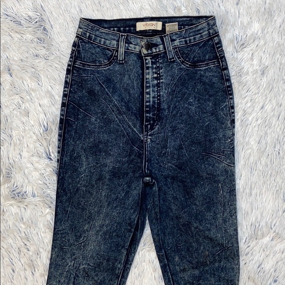 Vibrant MIU High Waist Stretch Blue Jeans Size 5 - Picture 2 of 11